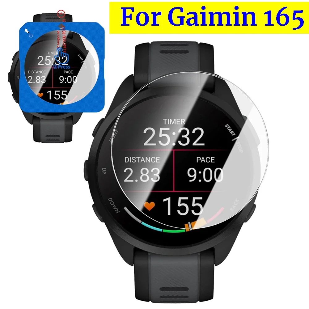Garmin Forerunner 165 955 255 SmartWatch 화면 보호기 긁힘 방지 보호 필름용 9H 강화 유리 간편한 설치