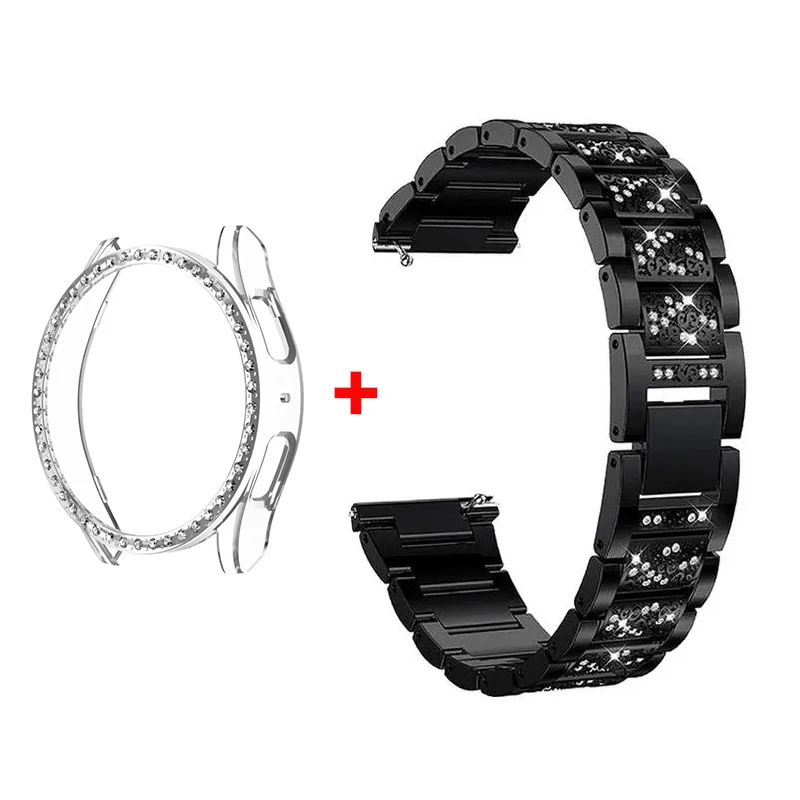 Stainless Steel Diamond Bracelet with Protective Bumper Case