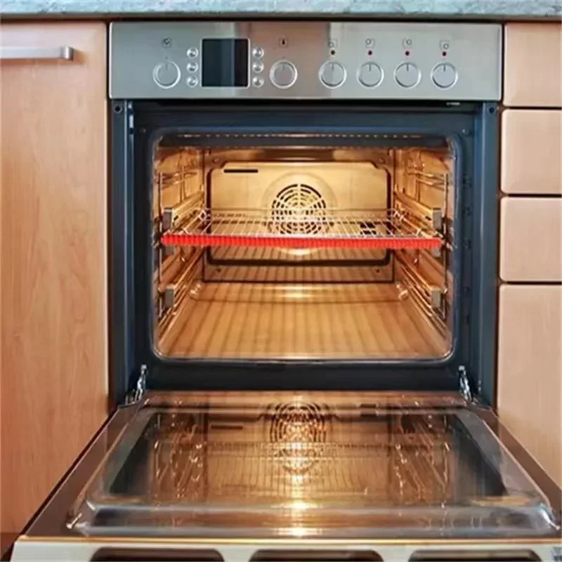 Heat-resistant Silicone Oven Rack Guard 2 pieces kitchen avoid scalding protector silicone oven rack protector