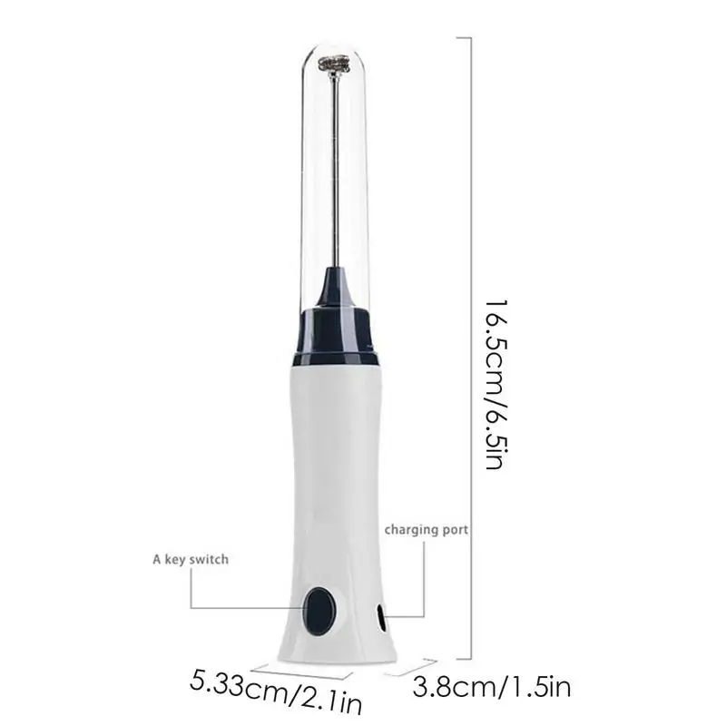 Milk Frother Handheld Rechargeable Automatic Smooth Lightweight Lid Design  Drink Mixer Stand Home Products Kitchen Accessories