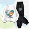 PAW Patrol Boys and Girls Casual Hoodies Sets Cartoon Printed Children's Pullover Long Pant Two Piece Suit Kids Sweatsuit 1