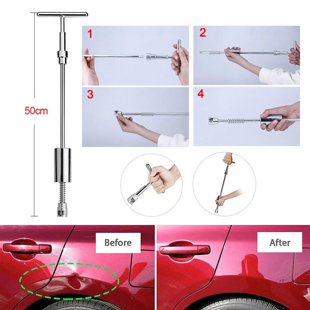 Auto Accessories Sheet Metal Dent Repair Tools Car Body Paintless Mix Size Suction Cup Puller Set Mechanical Workshop Hail Pit 6