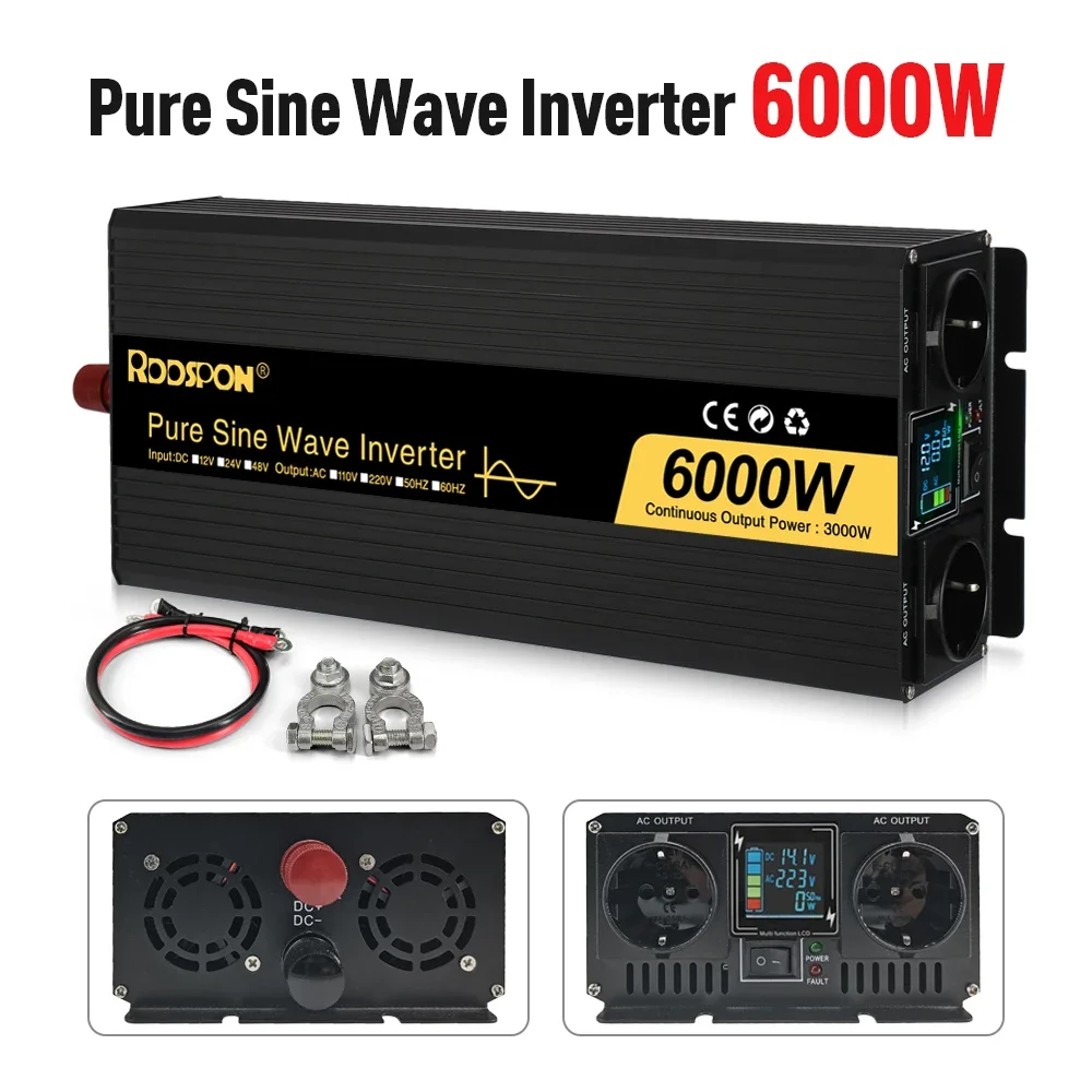 6000W (Rated 3000W)
