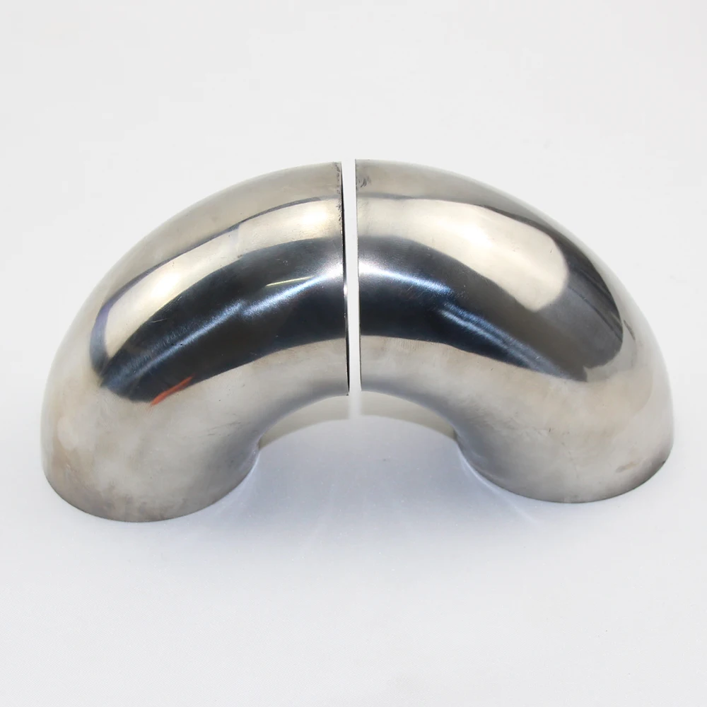 Car Exhaust Pipe Muffler Stainless Steel Elbow 90 degree Angle pipe to reduce diameter 1 PCS