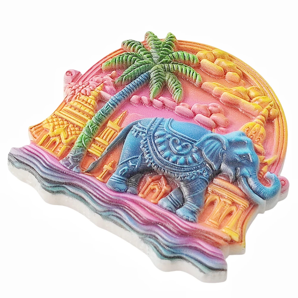 3D India Fridge Magnet Gift Souvenir Resin Refrigerator Magnetic Sticker Collection Home Decoration