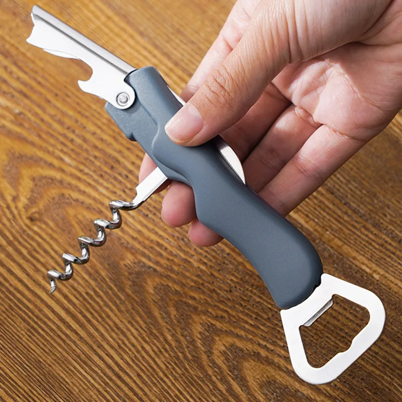 

Beer Can Opener Stainless Steel Multi-function Red Wine Bottle Opener Multi-purpose Home Kitchen