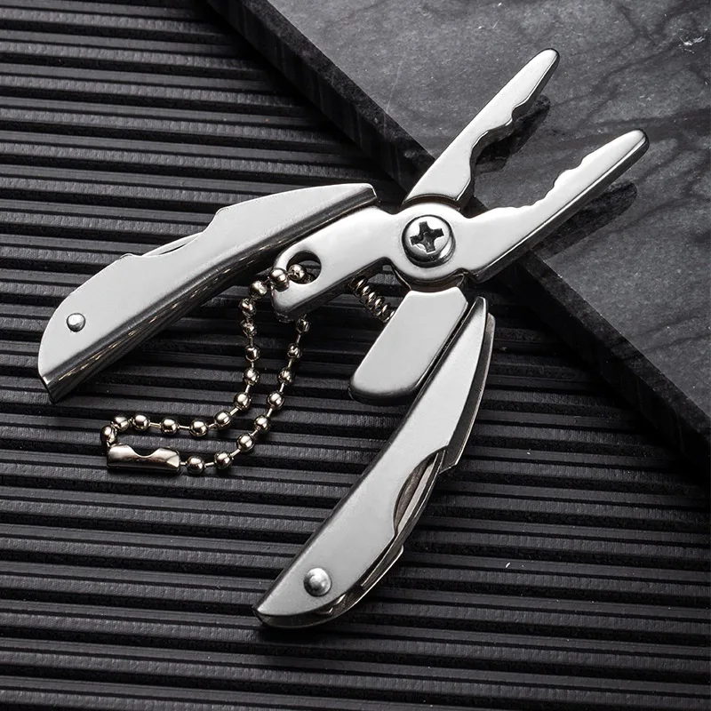

Multi-Function Tool Pliers Folding Mini Outdoor Key Chain Pendant Portable EDC Combination Multi-Tool Camping Survival Home