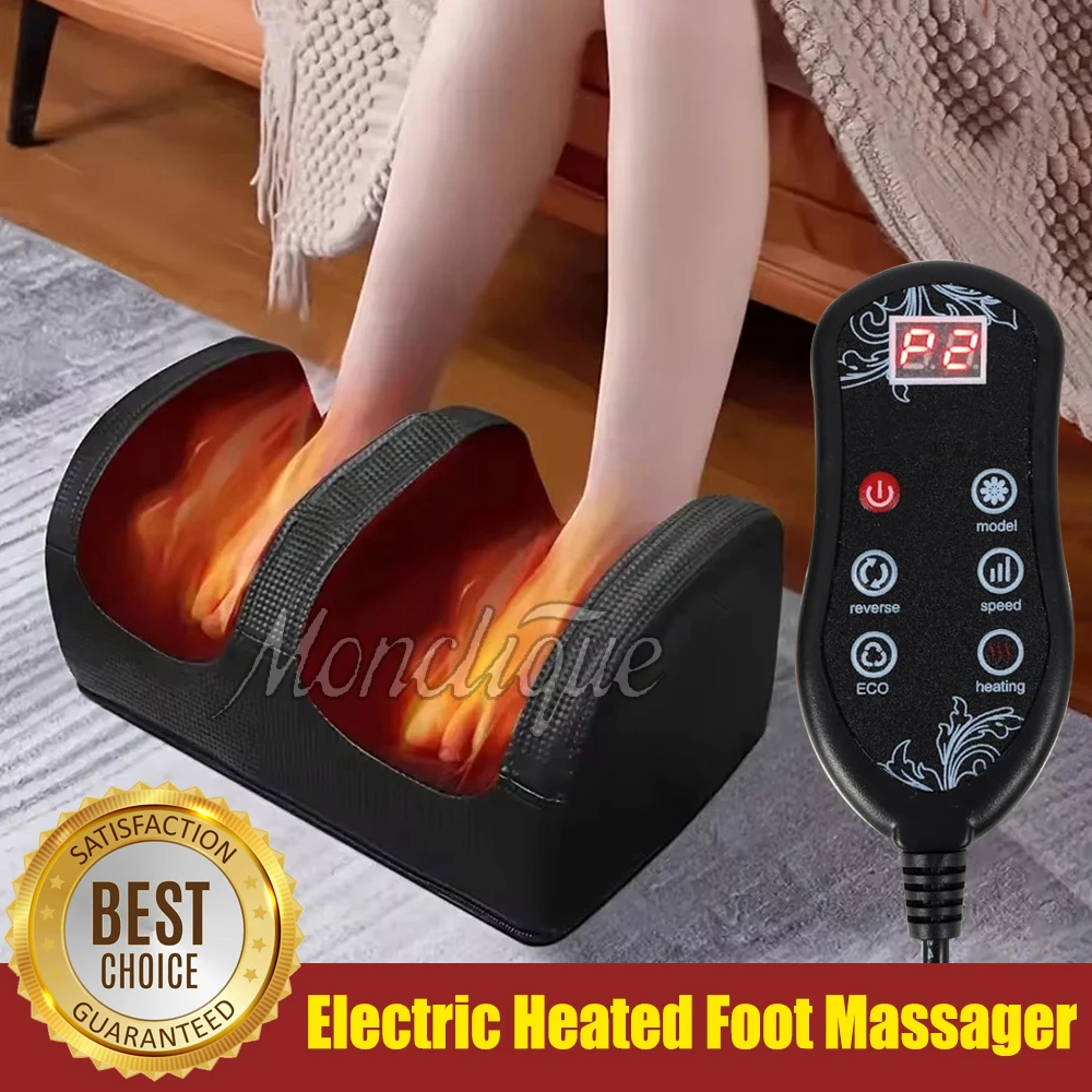 Electric Heated Foot Massager with Deep Tissue Shiatsu Roller