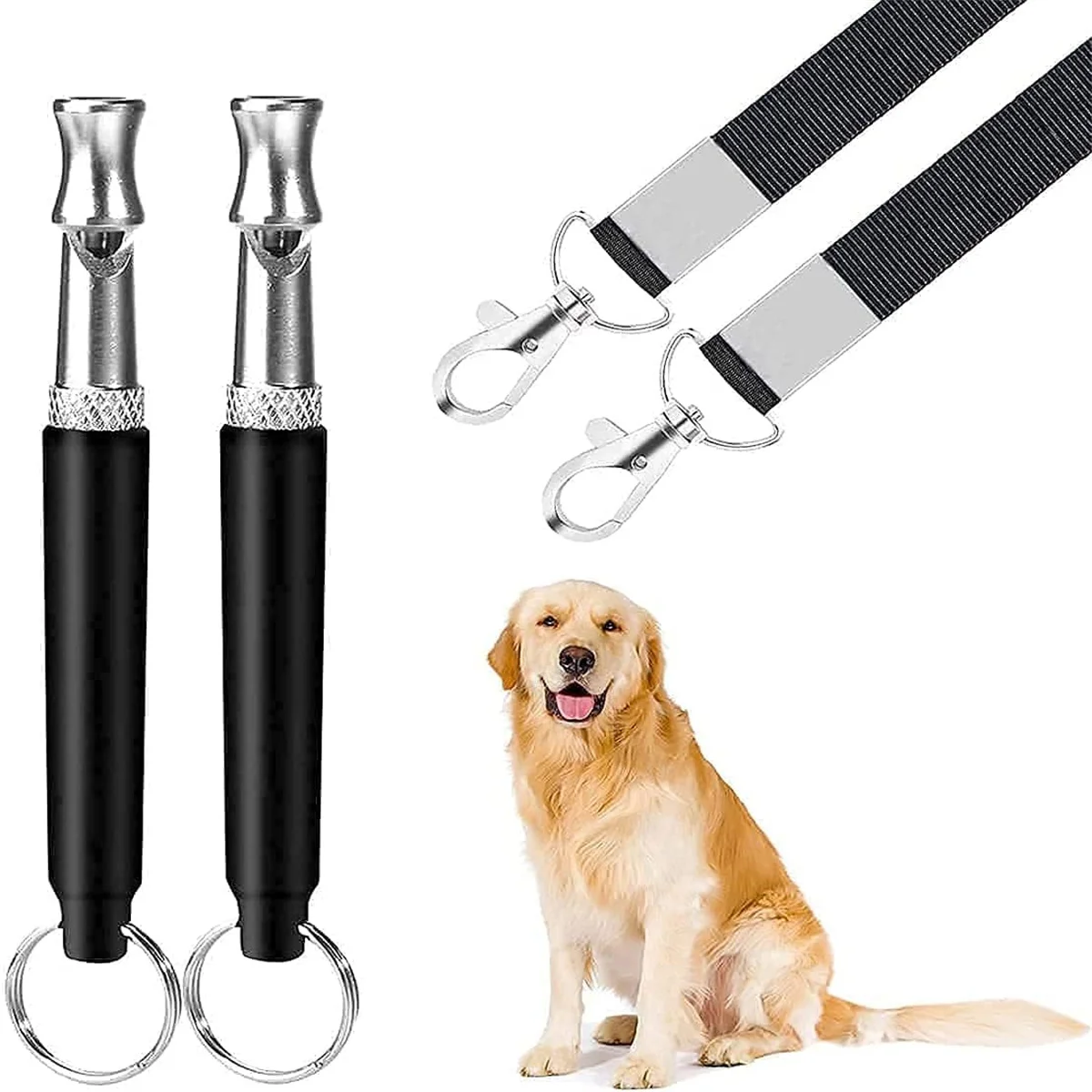 Dog Whistle To Stop Barking Device Dog Copper Silent Ultrasonic Training Flute Stop Barking for Pet Supplies Sound Trainer Tool