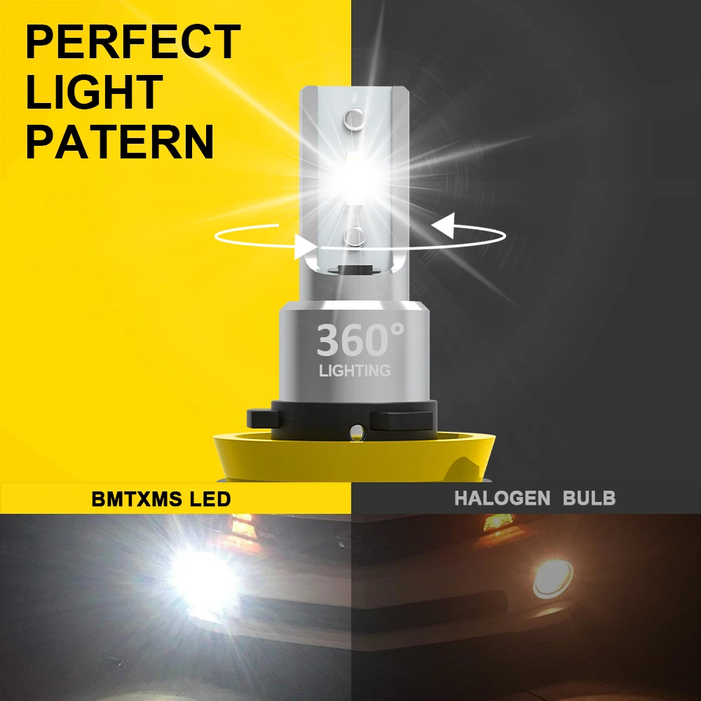 High-Output Dual-Color LED Fog & DRL Lights - Yellow & White