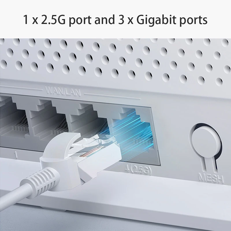 WiFi Router Xiaomi BE5000 Router WiFi 7 MLO 2.4GHz 5.0GHz Dual Band WiFi 7 512MB RAM Repeater 2.5G Port Mesh networking Xrange 2.0