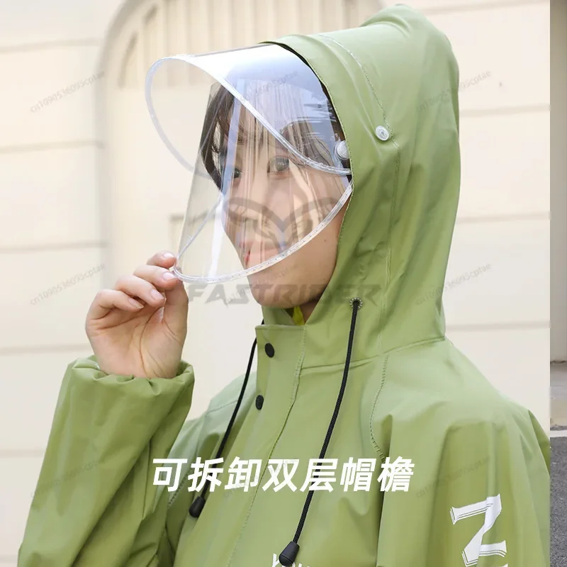 Split Raincoat and Rain Pants Suit Reflective Takeaway Labor Protection Sanitation Riding PVC Men'sfemale Motorcycle Raincoat