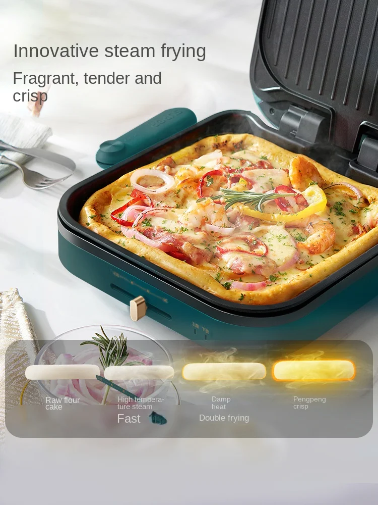 Supor Crepe Makers Electric Baking Pan Double Side Heating Washable Multi-Functional Deepening Plus-Sized Pancake Griddle 4
