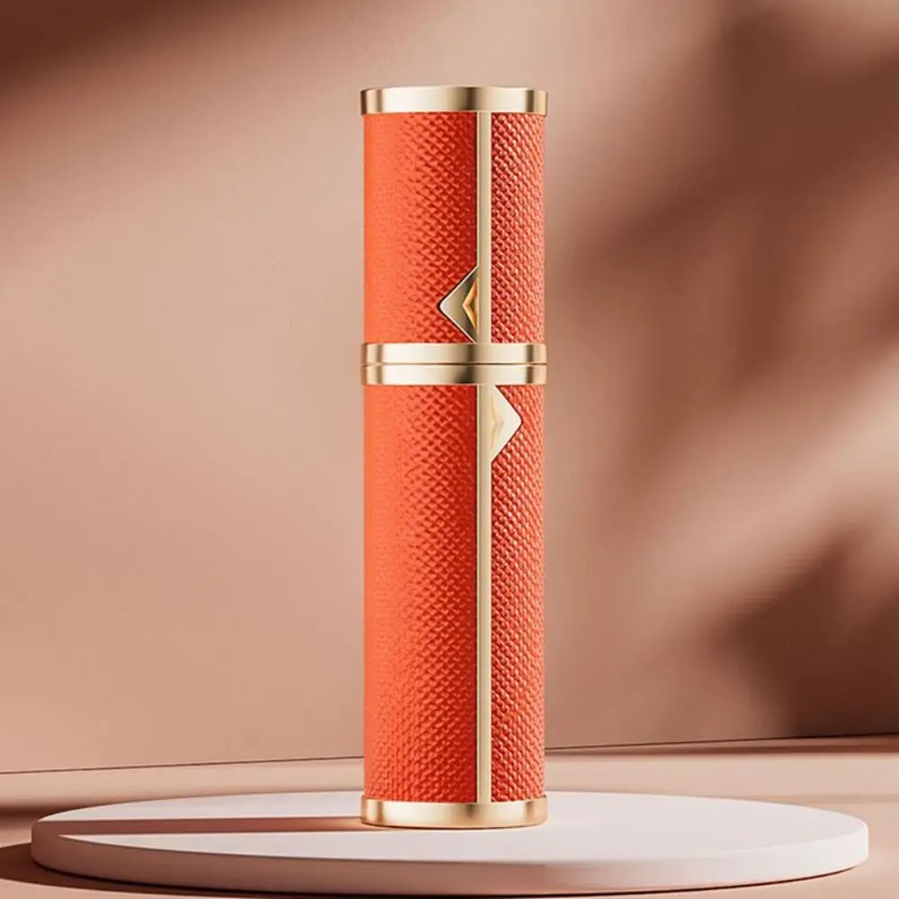 Luxury Bottom-filled Bottle Fragrance Self-pumping 5ml Real Leather Spray Bottle Cologne Moisturizer Fine Mist Atomizer