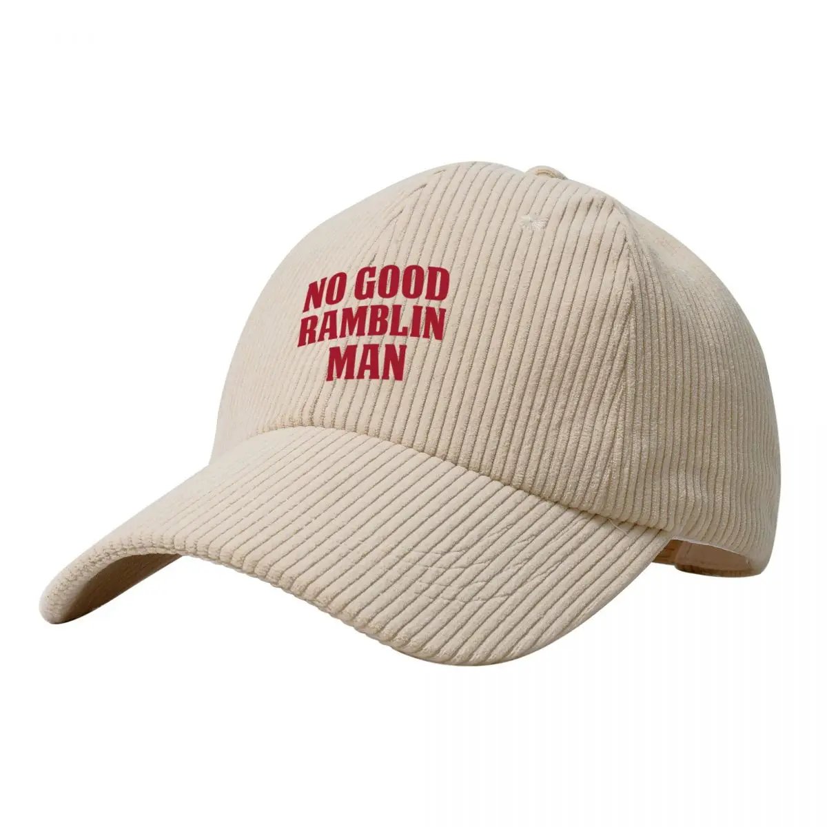 

No Good Ramblin Man, Funny Quote Corduroy Baseball Cap Bobble Hat Horse Hat Trucker Cap Hat Beach Women's Golf Wear Men's
