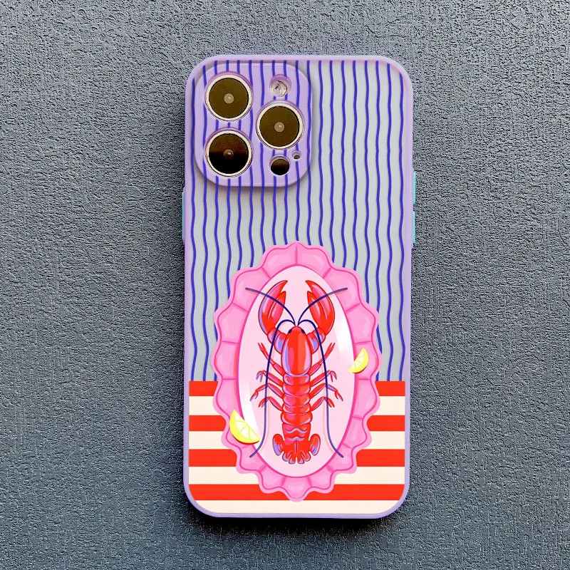 Stripe Marine Organisms Shockproof Phone Case - Durable Hard Cover s