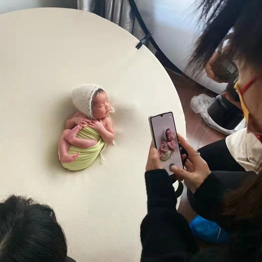 High Bean Bag Stand Newborn Photography Props Newborn Posing Beanbag Frame Stainless Steel Nest Baby Photography Accessories