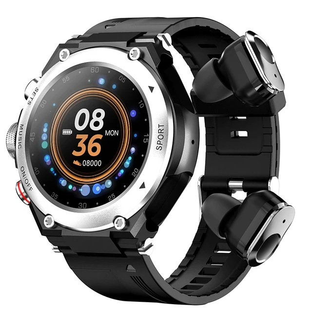 

2023 Smart Watch For Women Bracelet 2 in 1 TWS Wireless Earbuds 1.28 Inch Heart Rate Blood Pressure Sports Waterproof Smartwatch