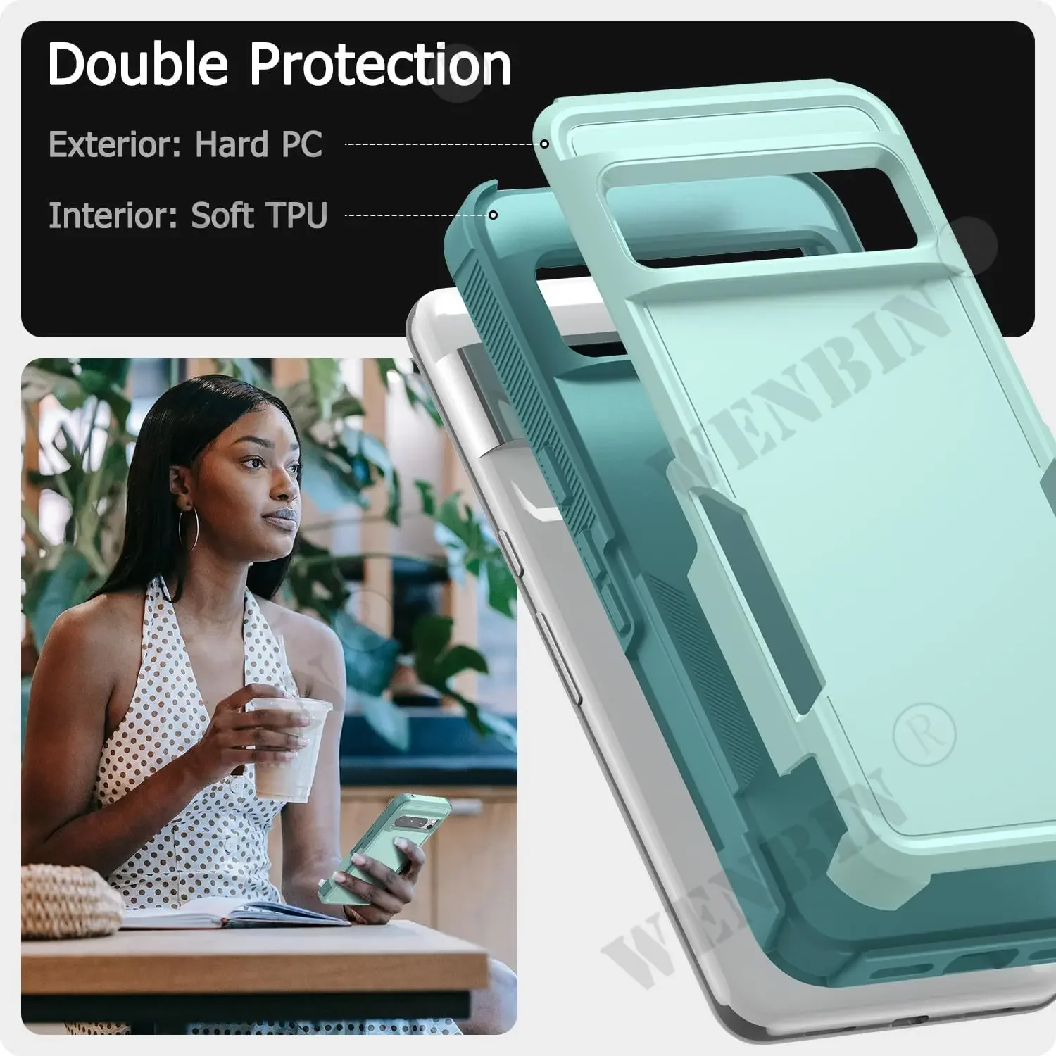 Heavy Duty Slim Armor Shockproof Protector Case - Premium Anti-Drop Rugged Cover