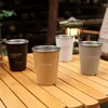Outdoor camping cup 4-piece set 304 stainless steel cup camping picnic barbecue beer cup water cup Coffee cup 2