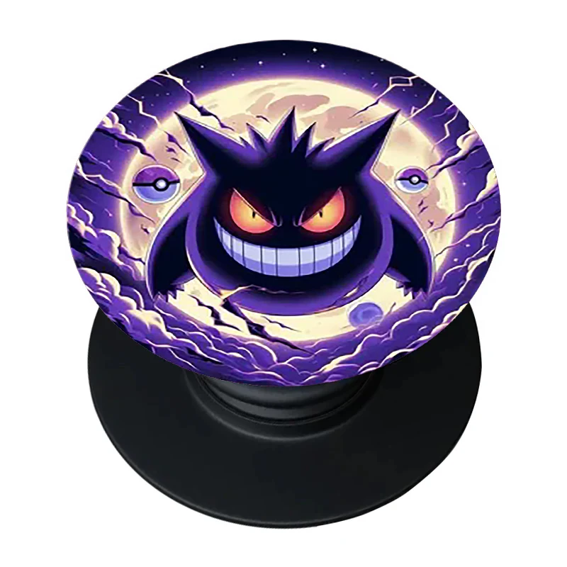 Stylish Black Gengar Phone Grip and Stand Holder