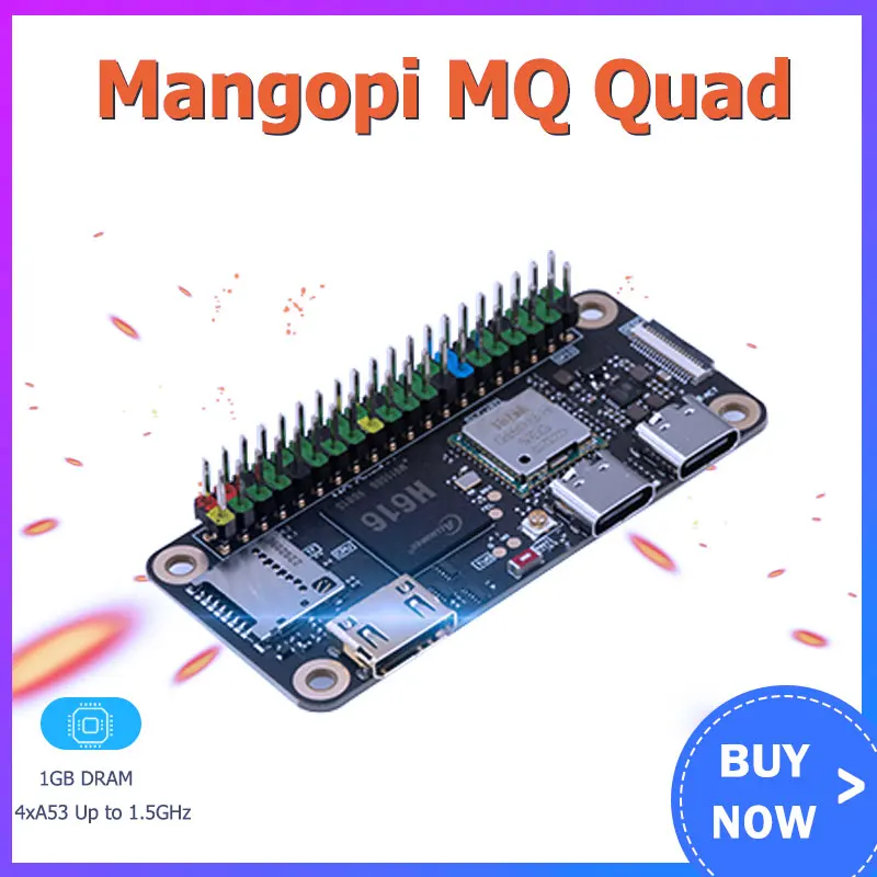 

MangoPi MQ-четырёхъядерный модуль 4xA53 до 1,5 ГГц 1 Гб DRAM