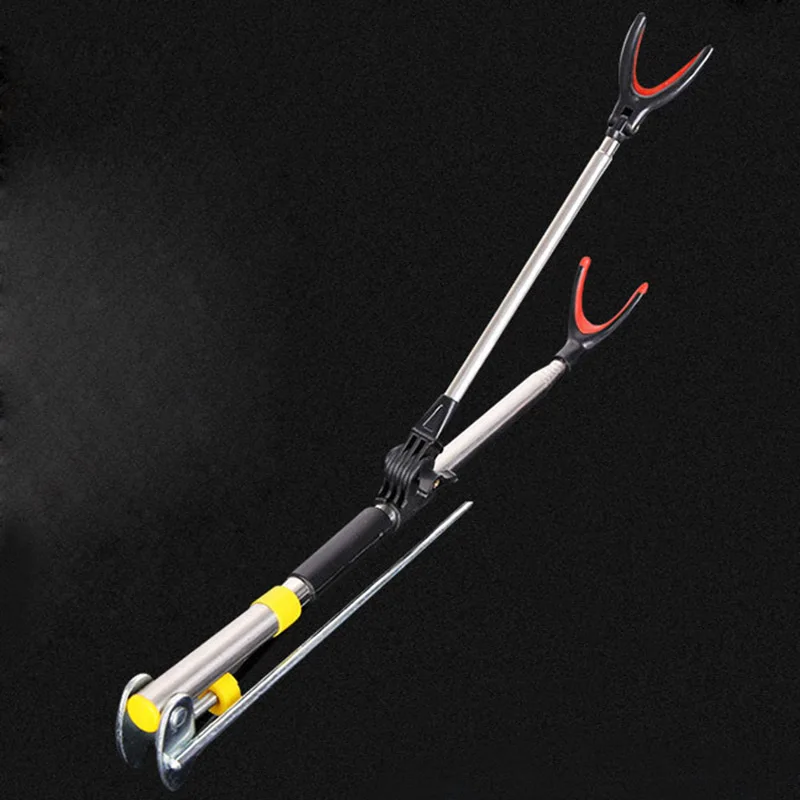 1.5-2.1m Fishing Rod Holder Bracket Telescopic Bracket Support Stand for Fishing Rod Foldable Angler Gadget Hand Holder