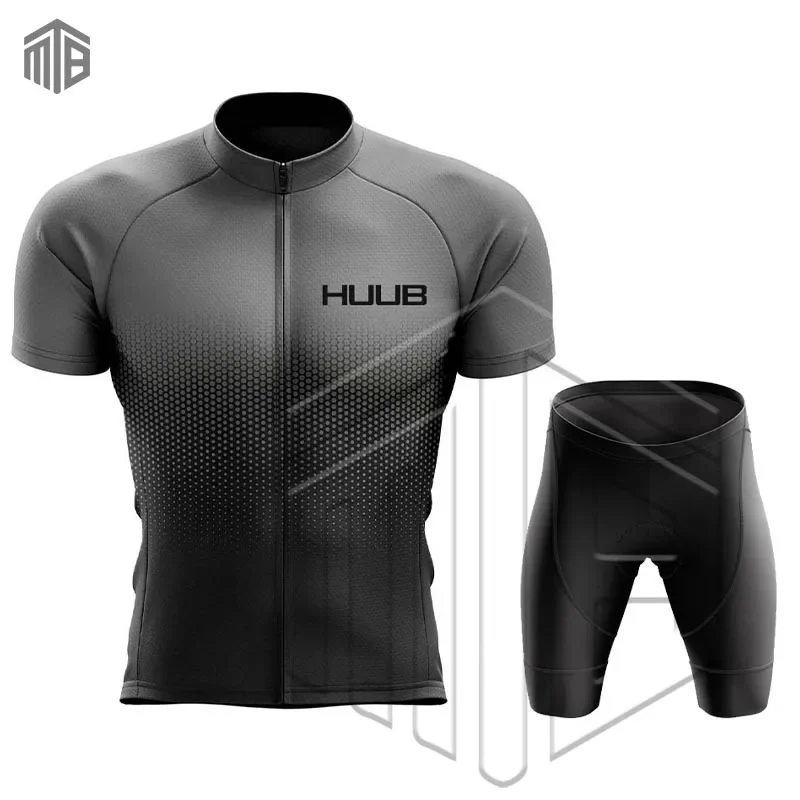 HUUB Cycling Jersey Set Mens Bike Clothing Summer Short Sleeves Cycling Base Layers Bicycle Clothes Ropa Ciclismo Hombre Maillot