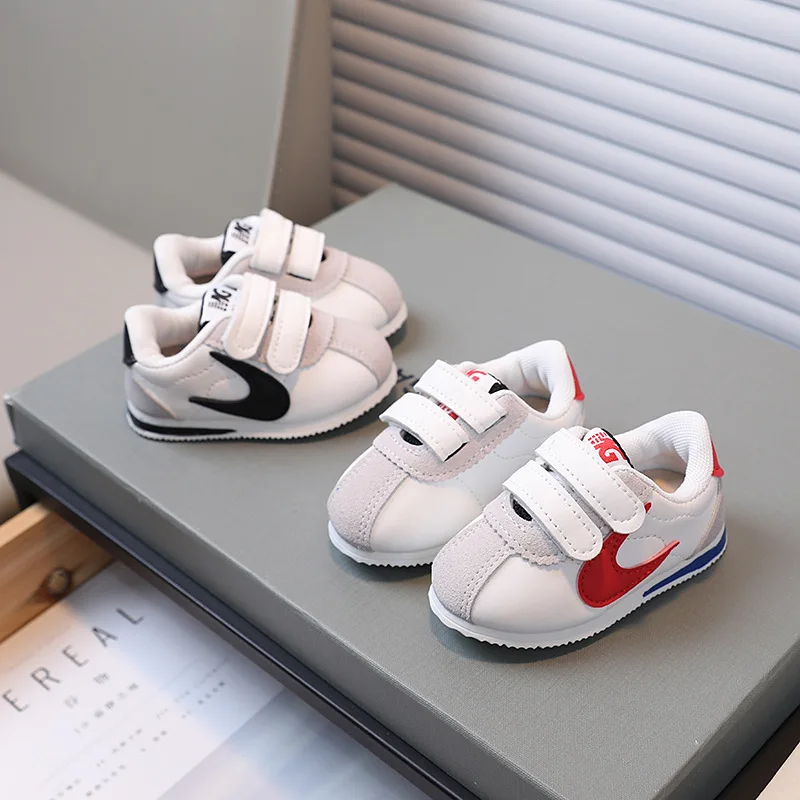 Fashion Girls' Shoes Spring New Children Sports Shoe Soft Soled Boys' Shoes Anti Slip Baby Simple Girls Casual Shoe