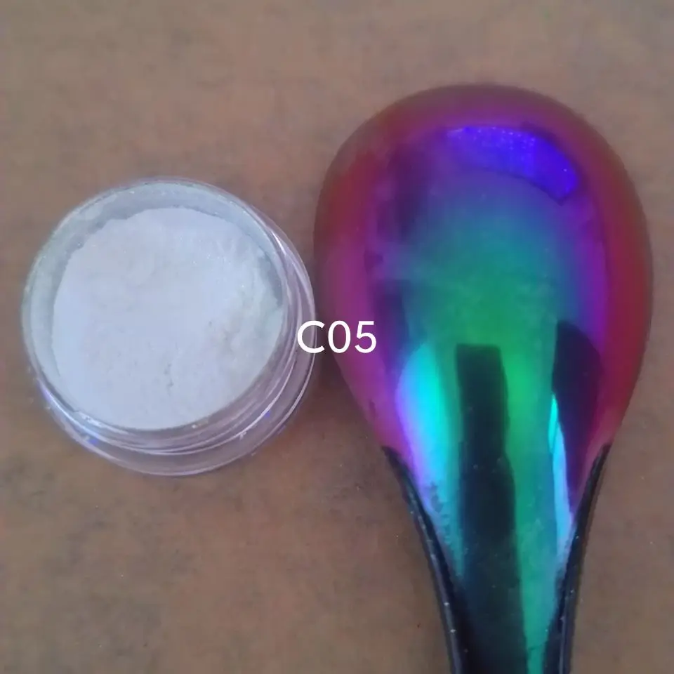 1G Intenso Super Chameleon Aurora Iridescente Colorshift Pigmento In Polvere Per La Verniciatura Dell'Auto