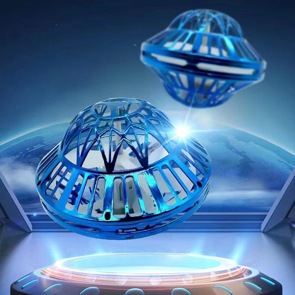 UFOIntelligentSensingFlyingBallHoveringSaucerFloatingBallBlack