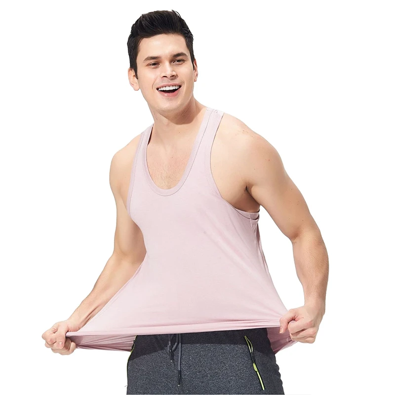 Large Size Cotton Mens Underwear Sleeveless Tank Top Muscle Vest Undershirt Gym Fitness T-shirt Bodybuilding Workout Men Singlet