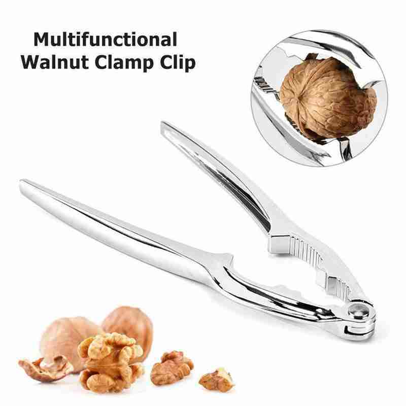 Aluminum Nutcracker Home Walnut Clip Nut Cracker Tool Walnut Plier Opener Remover Shell Clip Kitchen Accessories Casse Noisette