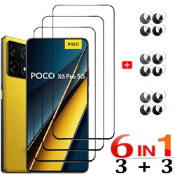 Premium Tempered Glass & Camera Film Screen Protector - Poco F8 Ultra (6 - IN - 1)