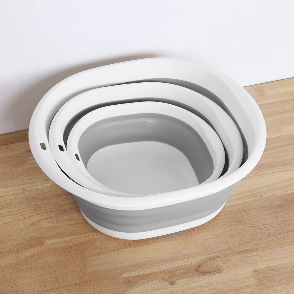 Plastic Foldable Basin Portable Wash Basins Folding Laundry Tub