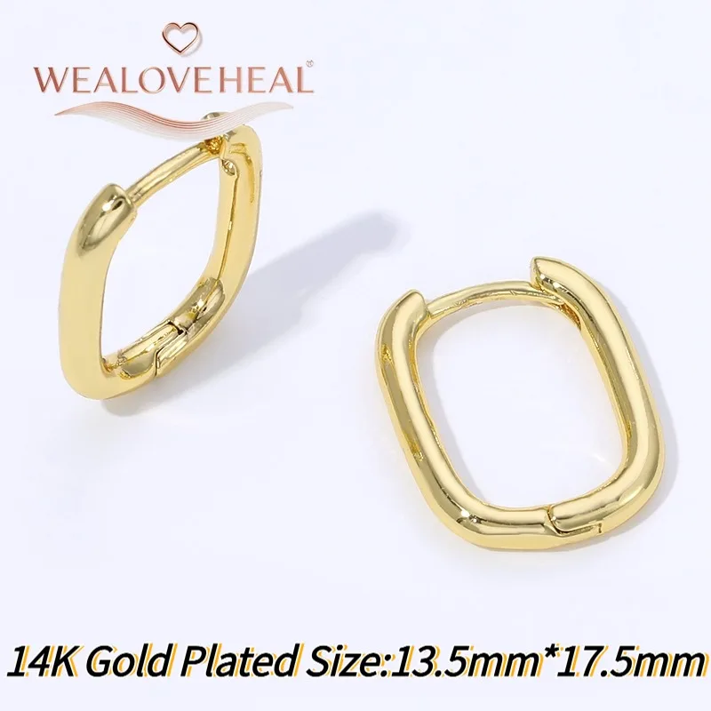 Handgefertigte DIY-Ohrring-Zubehörteile, Modische 14K Vergoldete Messing-Metall-Ohrhaken, Hochwertige Ohrring-Verschlüsse – Detail 22