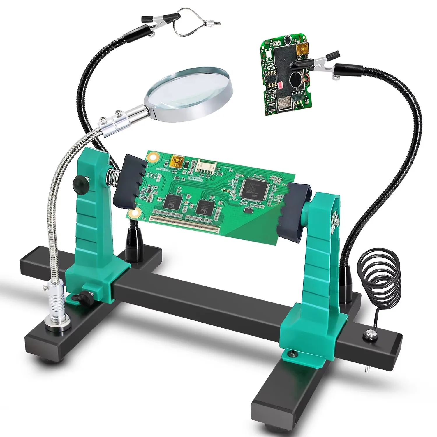 조정 가능한 PCB 홀더 회로 기판 클램프 회전 홀더 납땜 제거용 도구 마더보..