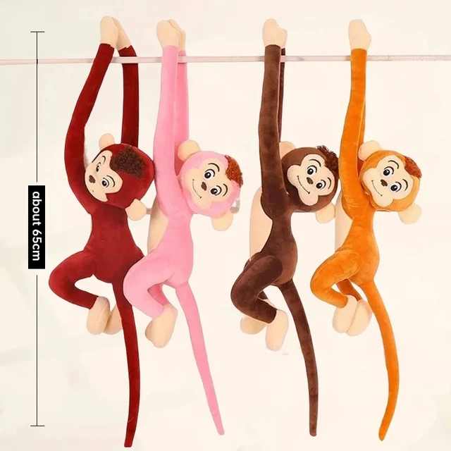 Long bras singe singe en peluche jouets dessin animé Aniaml
