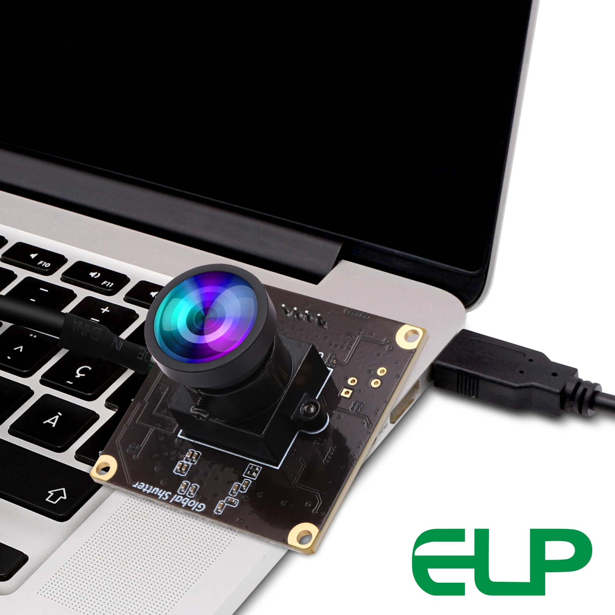 ELP 고속 글로벌 셔터 USB 카메라 모듈, 왜곡 렌즈 없음, AR0234 웹 PC 카메라 보드, 노트북용 광각, 90fps, 1200P