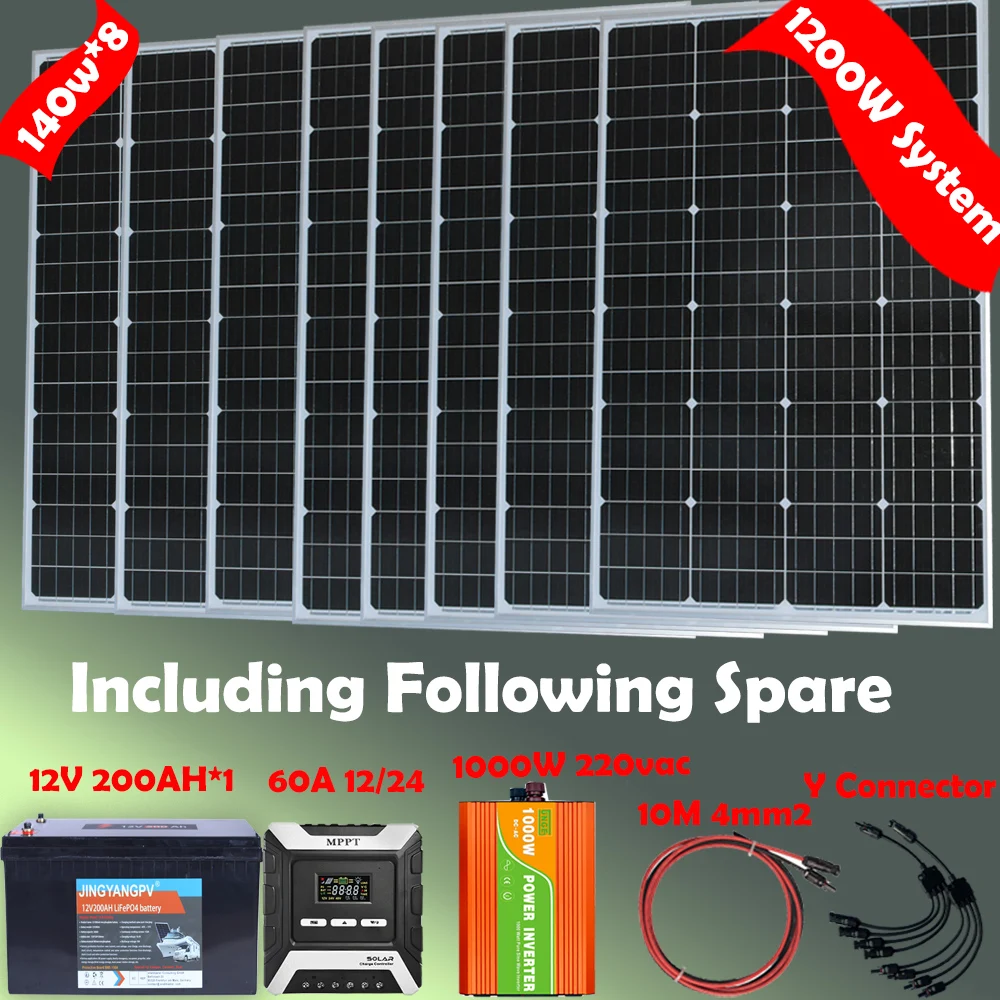 Kit Solar Fotovoltaico 1000Wh/dia Numax