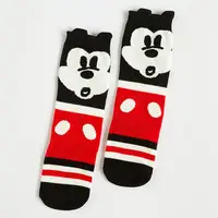 Disney Anime Minnie Mouse Figure Long Stockings Kawaii Cartoon Kids Baby Sock Children's Socks Spring Autumn Calf Socks 4