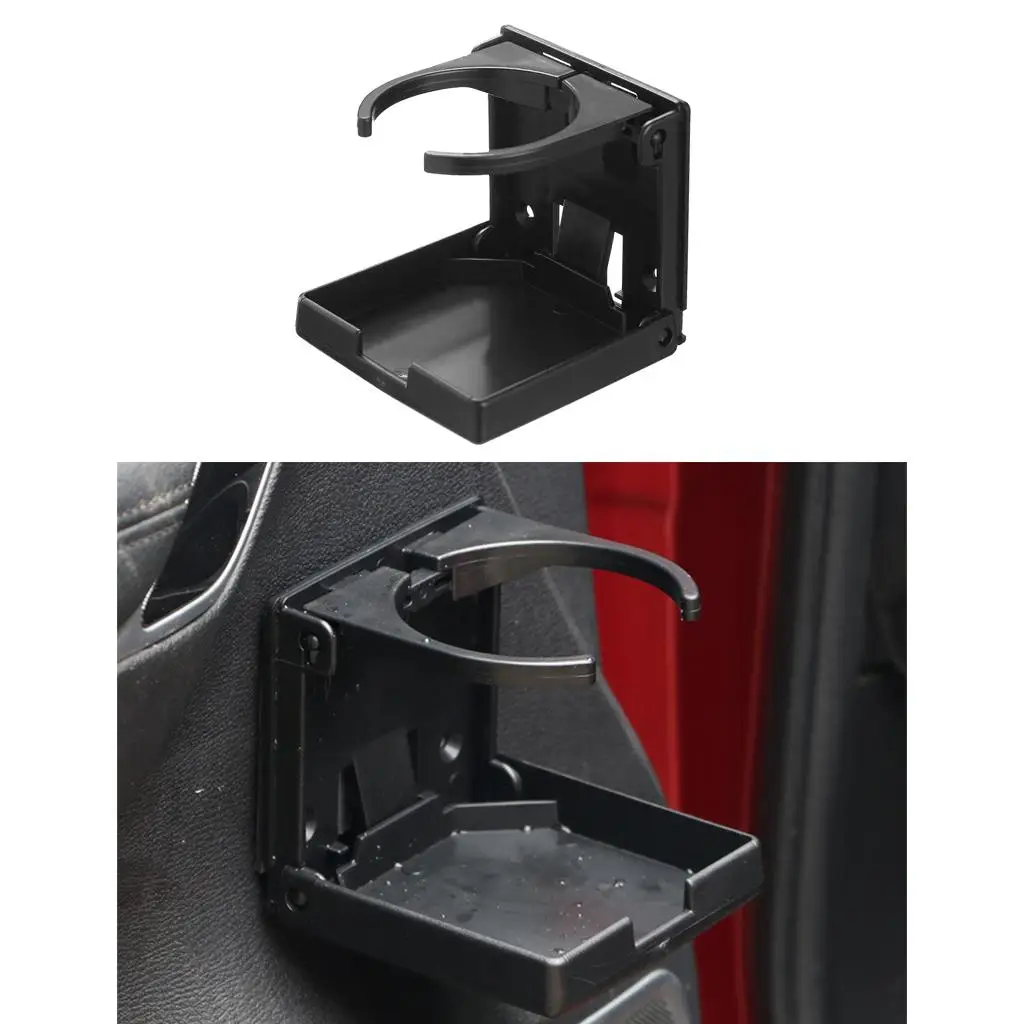 Cup Holder Folding Drink Holders Car Cup Holder for Trucks Car RVs Marine Boat , Black, 102x94mm