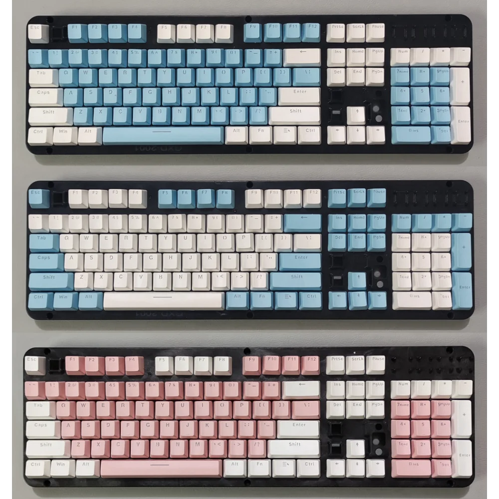 

ABS Translucent Keycaps for Mechanical Keyboard, Color Keycaps, 104 Keys, 87 Keys, 61 Keys, OEM Height