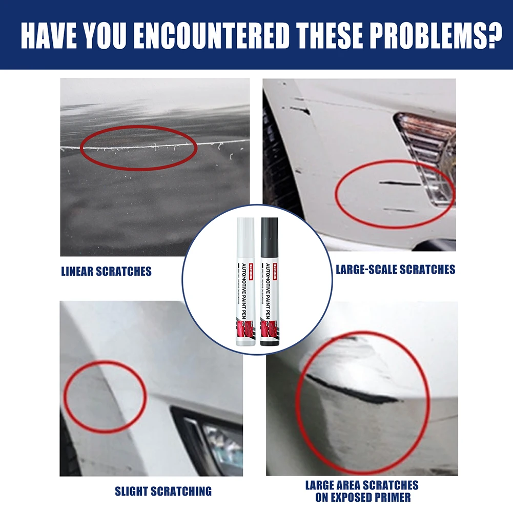 

Car Scratch Repair Paint Pen 3pcs Auto Touch Up Pens Clear Remover Restore Your Car's Shine Easy and Convenient