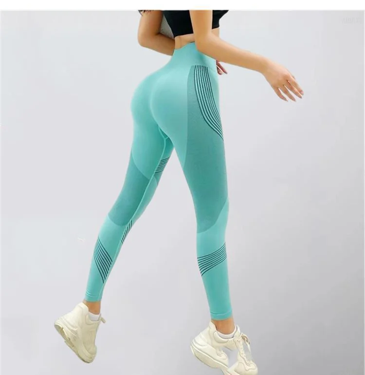 nvgtn leggings Fashion Women Leggings High Waist Peach Hips Gym Leggings Quick-drying Sports Stretch Fitness Pants fabletics leggings