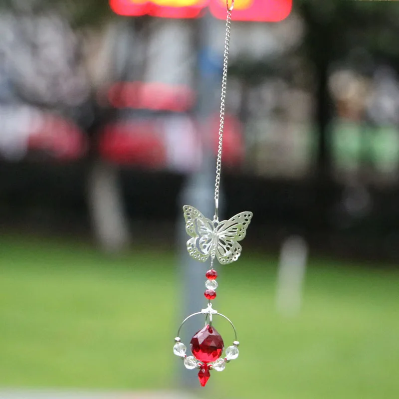 Sun Catcher Crystal Pendant Sun Catchers Window Ornament Butterfly Crystal Prism Suncatcher Rainbow Crystal Pendant Hanging Pendant