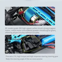 Rc Cars 16103Pro 50km/h or 75km/h with LED 1/16 Brushless Moter 4WD Off Road 4x4 High Speed Drift Monster Truck Kids Toys Gift 2