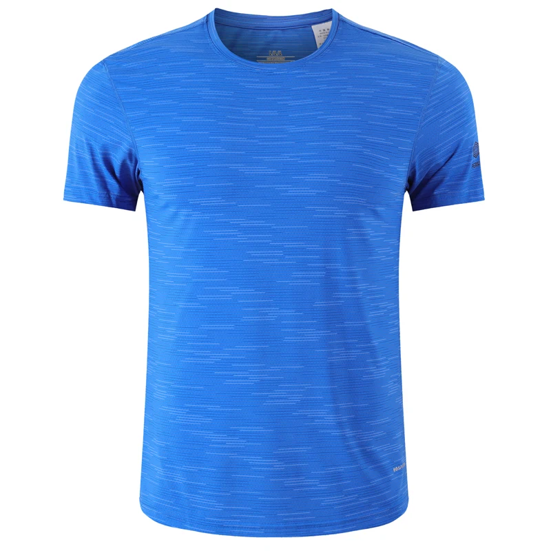 Fitness Shirts Men Jogging Running Tranning Clothes Outdoor Breathable Mesh High Quality Leisure Quick Dry Fashion Short Sleeves