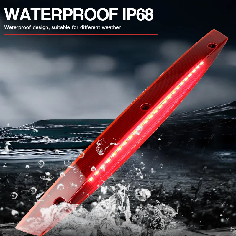 3ème Feu Stop Arrière LED Pour Mercedes Vito/Viano W639 - Référence A6398200056 - 12 LEDs Rouge - 52,5 Cm - 12