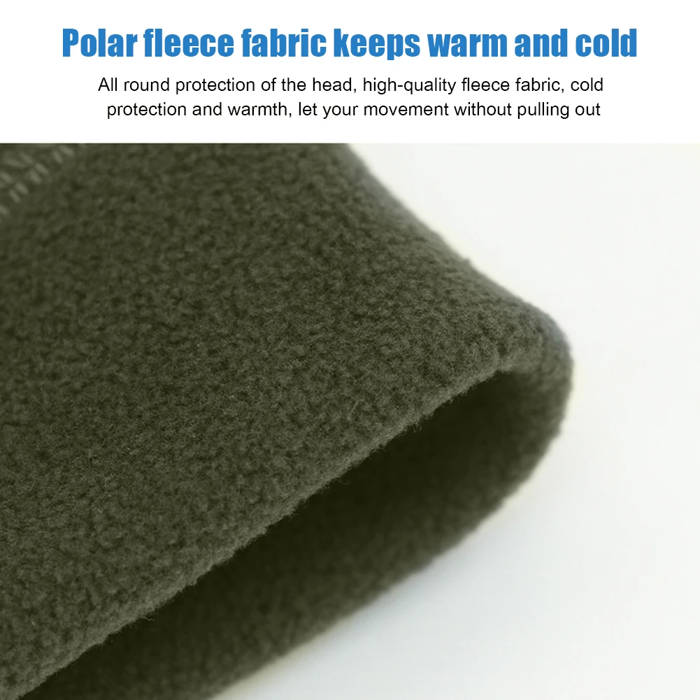 Men Women Warm Beanie Hat Windproof Polar Fleece Unisex Soft Cap Tactical Beanie Cap for Cycling Skiing Hiking